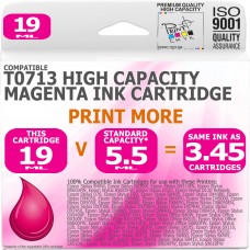 Compatible Epson T0713 Magenta High Capacity Ink Cartridge