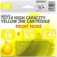 Compatible Epson T0714 Yellow High Capacity Ink Cartridge