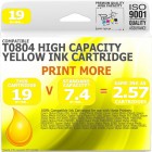 Compatible Epson T0804 Yellow High Capacity Ink Cartridge