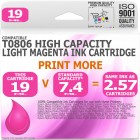 Compatible Epson T0806 Light Magenta High Capacity Ink Cartridge